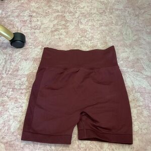 Women's Maroon Bike Shorts